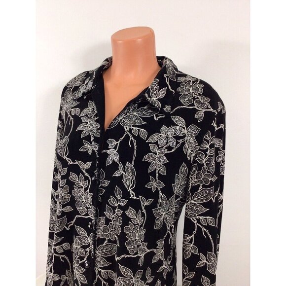 Ronni Nicole Sequin Blouse Top Womens 8 - Picture 6 of 7